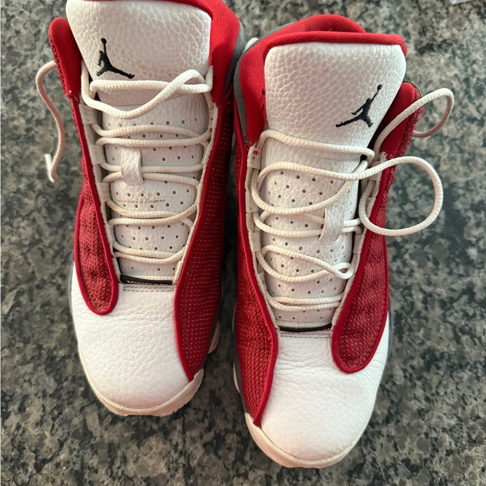 Nike Kids Red and White Sneakers